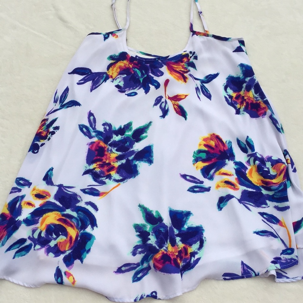 SMYM blue floral dress size medium